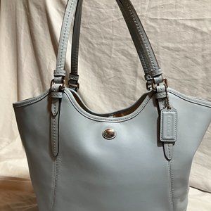 Coach Light Blue Tote Bag